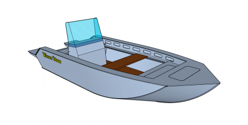 Лодка АКЛ - 430 реплика из ПНД