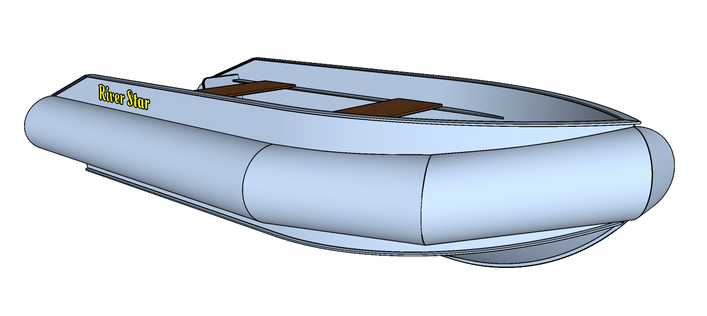 Лодка РИБ полу баллонная